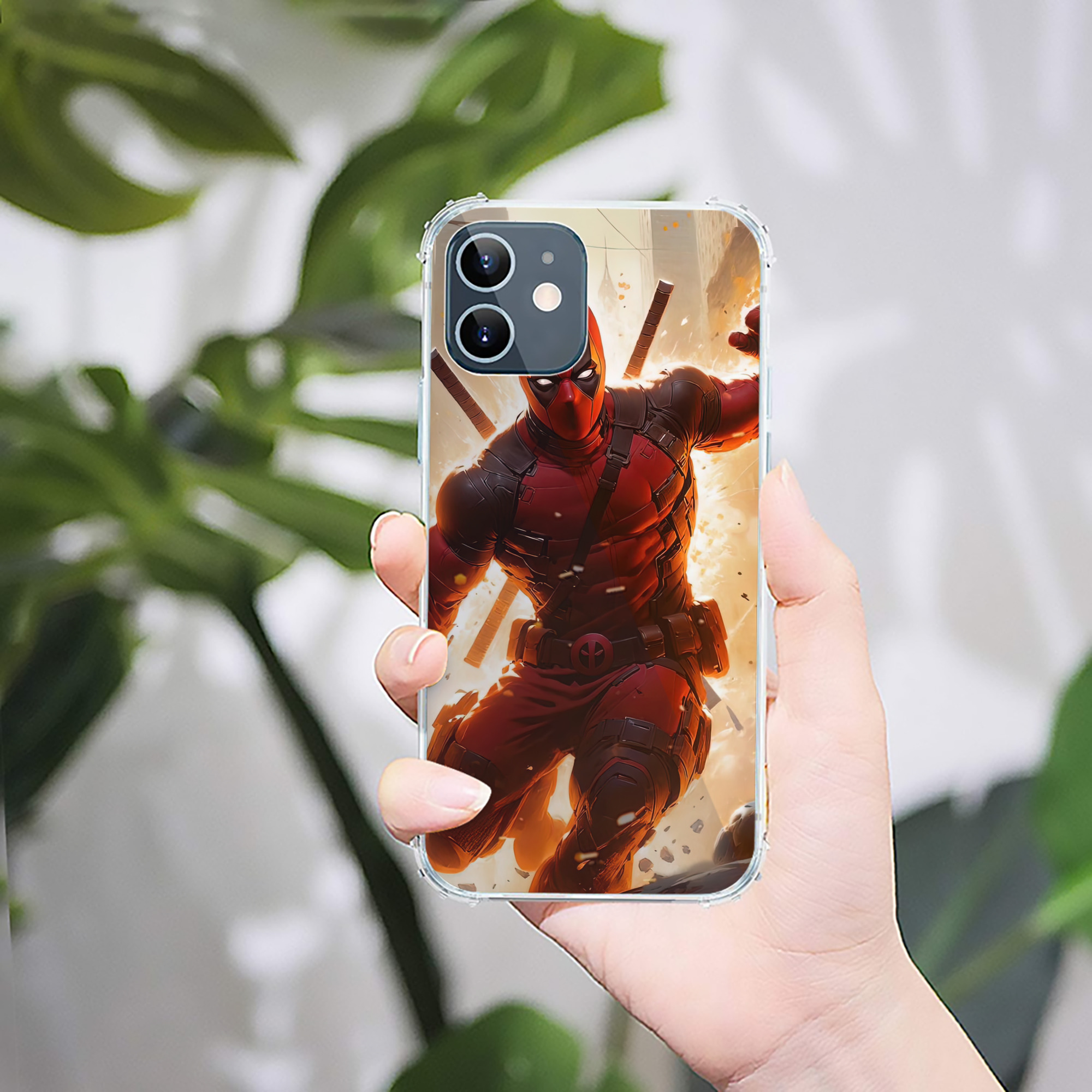 （画像用） Deadpool デッドプール 【iPhone 12シリーズ対応】透明スマホケース（クリアソフトケース）